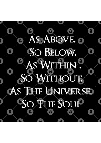 Above And Below Mirrored Magick Spell Occult Knowledge Tee Kupa Bardak