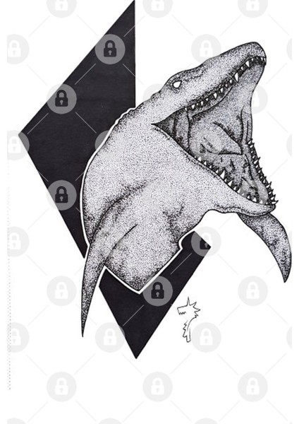 Mosasaurus Kupa Bardak