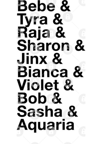 Drag Queen Winners All Names Season Ten Race Minimal Tee Kupa Bardak