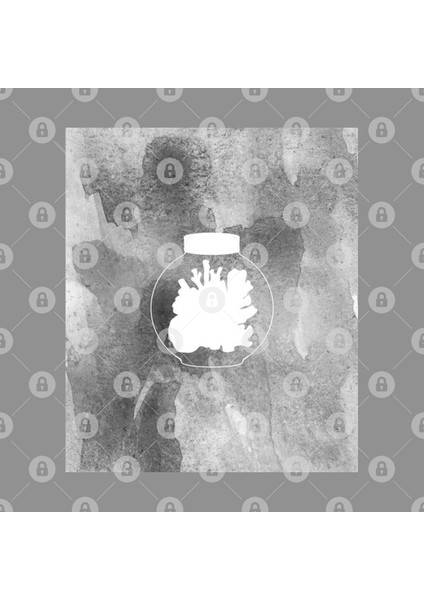Corals İn Mason Jar | Ocean | Gray Kupa Bardak