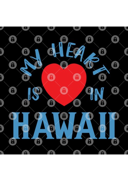 My Heart Is In Hawaii, State Of Hı Residents Pride Gift Kupa Bardak