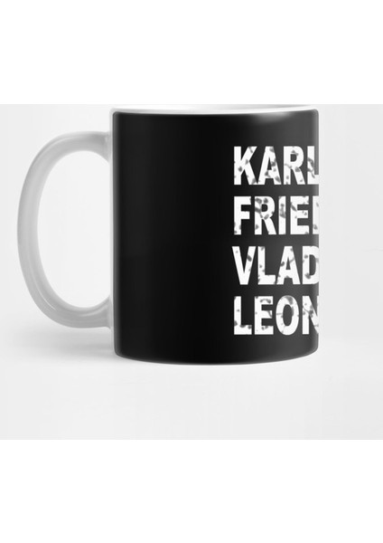 Karl Marx Friedrich Engels Vladimir Lenin Leon Trotzky Marxist Philosophical Funfor Philosopher Kupa Bardak