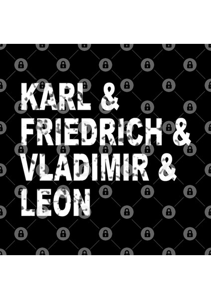 Karl Marx Friedrich Engels Vladimir Lenin Leon Trotzky Marxist Philosophical Funfor Philosopher Kupa Bardak