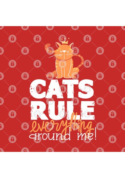 Cats Rule Everything Around Me Kupa Bardak