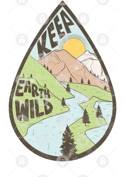 Earth Day Wild Nature Kupa Bardak