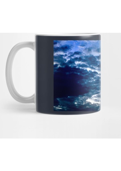 Dark Blue Clouds Kupa Bardak