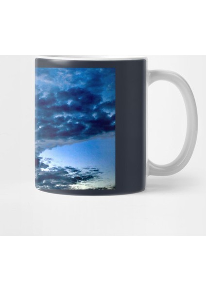 Dark Blue Clouds Kupa Bardak