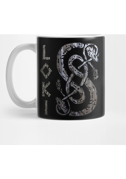 Loki Mjolnir Valknut Vikings Runes Viking Gods Tee Kupa Bardak