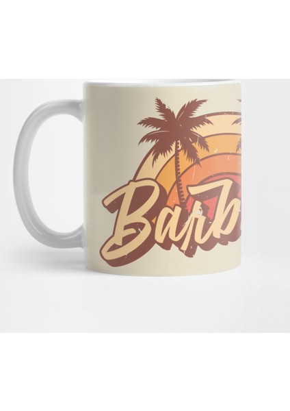 Barbuda Vintage Summer Vacation Design Kupa Bardak