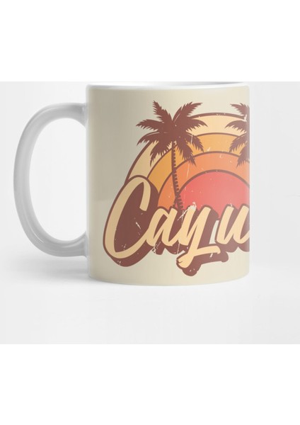 Cayucos California Vintage Summer Vacation Design Kupa Bardak