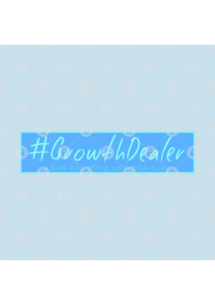 A Bea Kay Thing Called Beloved- #Growthdealer Neon Blue Kupa Bardak