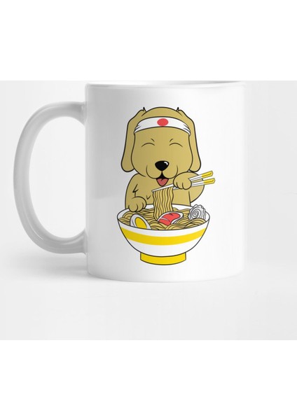 Golden Retriever Ramen Lover Kupa Bardak