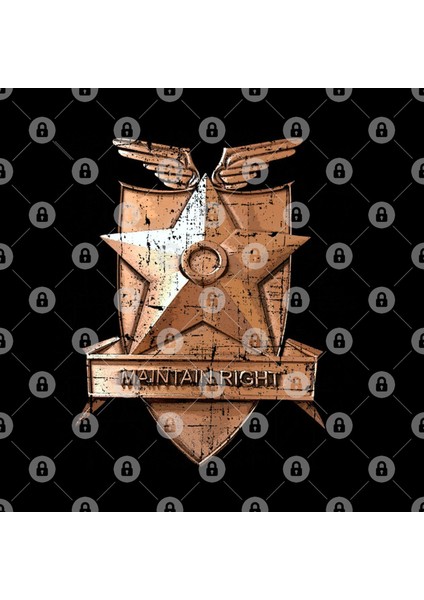 Mad Max Police Badge, Distressed Kupa Bardak