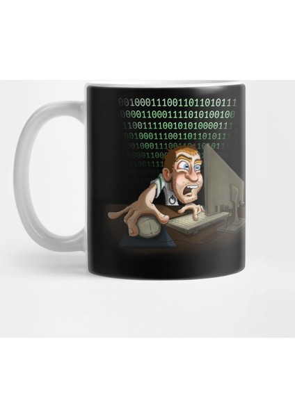 Computer Nerd Geek Hacker Kupa Bardak