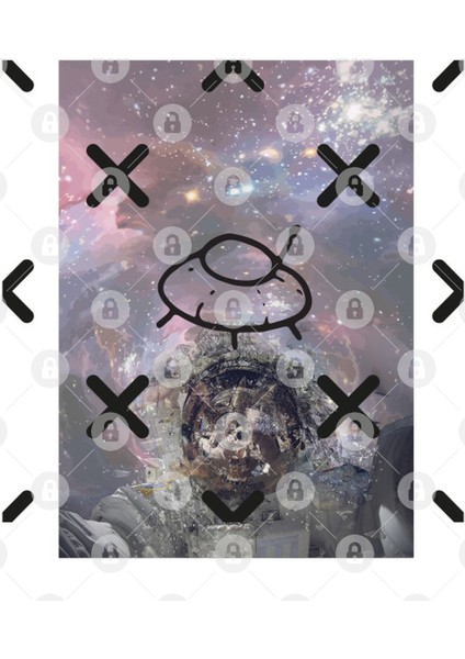 Space - Astronaut - Ufo Collage Kupa Bardak