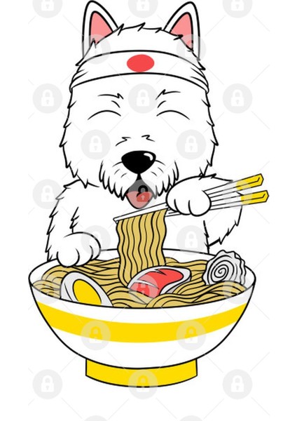 Westie Ramen Lover Kupa Bardak