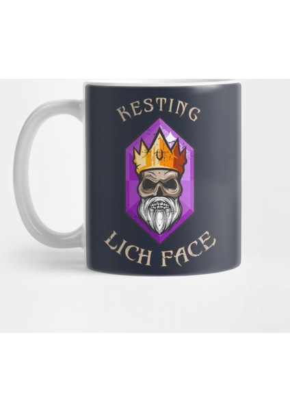 Resting Lich Face For Nerdy Role Playing Games Kupa Bardak