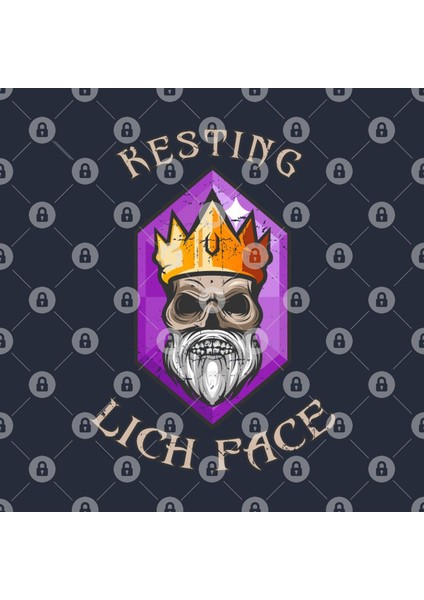 Resting Lich Face For Nerdy Role Playing Games Kupa Bardak