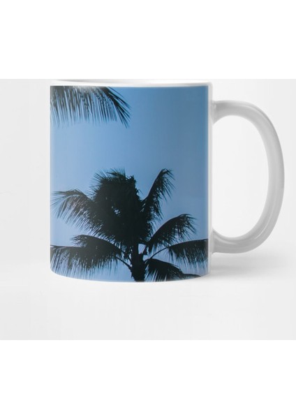 Tropical Summer Palm Trees Kupa Bardak