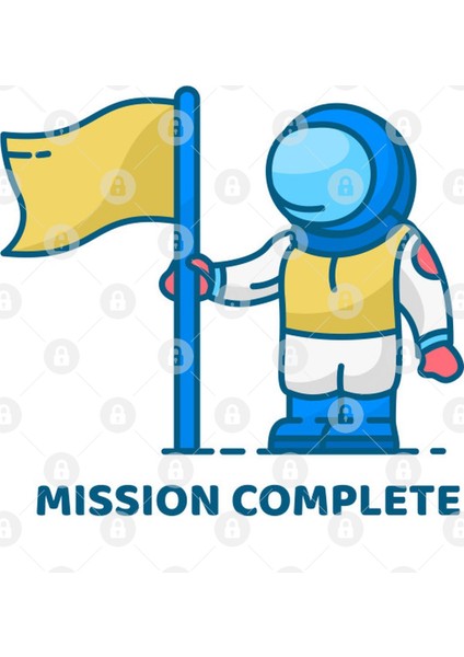Mission Complete Astronaut Kupa Bardak