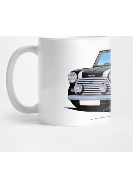 Rover Mini Cooper Black Kupa Bardak