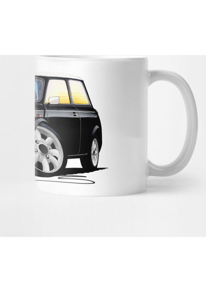 Rover Mini Cooper Black Kupa Bardak