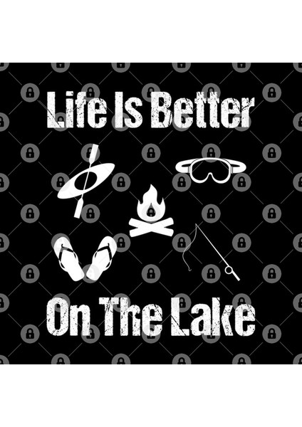 Life İs Better On The Lake, Lake Life, Living On Lake Kupa Bardak