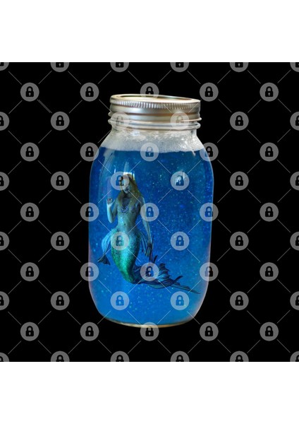 Mermaid İn A Jar Kupa Bardak
