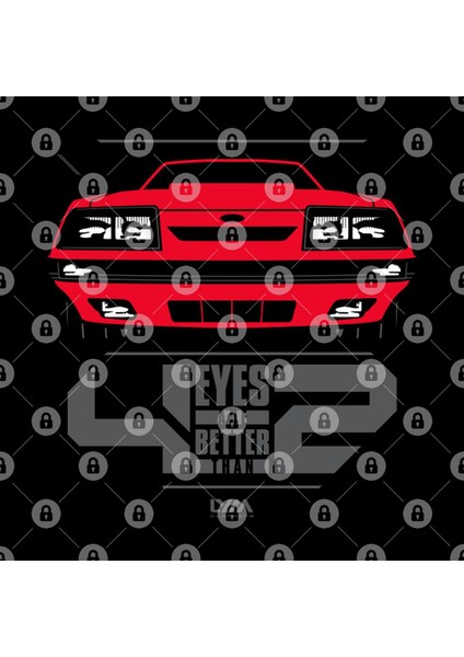 Four Eyes Are Better Than Two Fox Body Ford Mustang Kupa Bardak