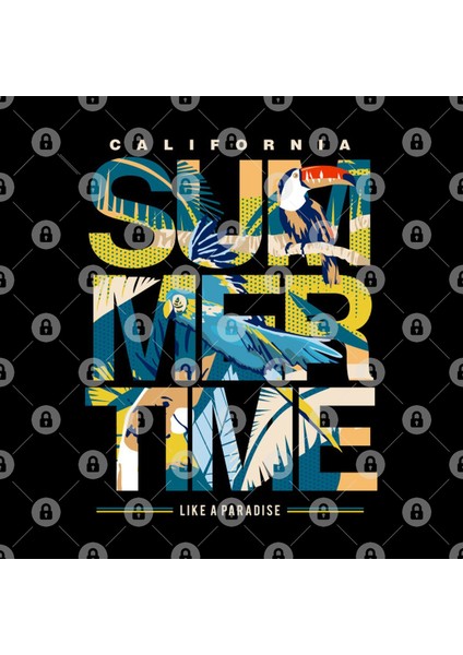 Funny Summer Time California Kupa Bardak