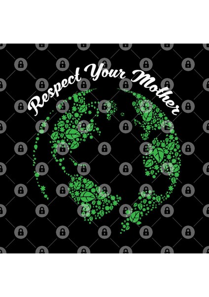 Respect Your Mother Globe Mother Earth Hipster Kupa Bardak
