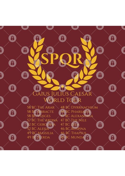 Gaius Julius Caesar World Tour Ancient Roman History Kupa Bardak