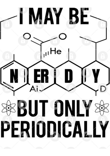 I May Be Nerdy Periodically' Funny Science Chem Gift Kupa Bardak