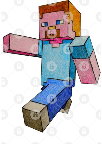 Minecraft Steve Kupa Bardak