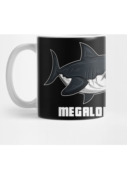 Megalodon Giant Shark Prehistoric Fossil Gift İdea Present Kupa Bardak
