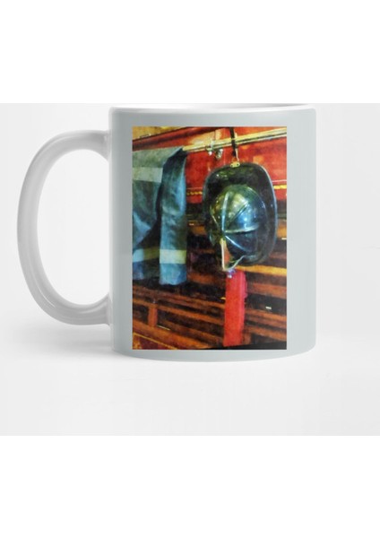 Firemen - Fireman'S Helmet And Jacket Kupa Bardak