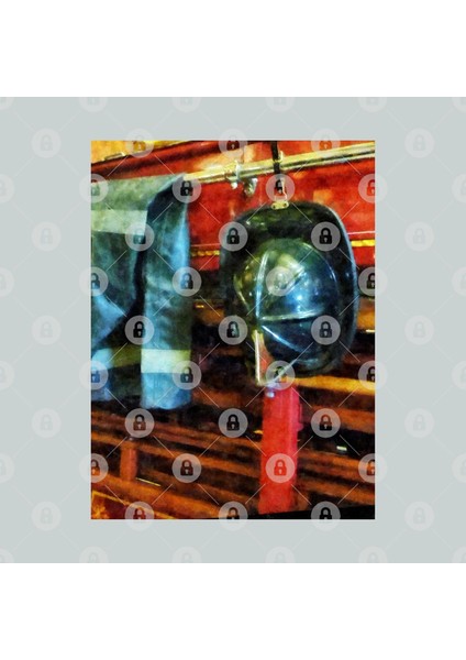 Firemen - Fireman'S Helmet And Jacket Kupa Bardak