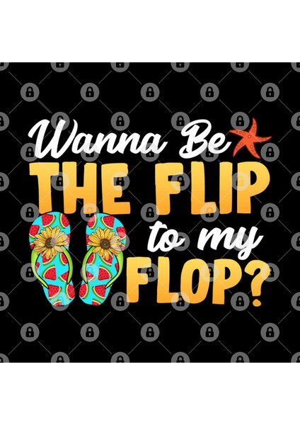 Wanna Be The Flip To My Flop Funny Vacation Summer Kupa Bardak
