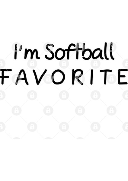 I'M Softball Favorite Softball Kupa Bardak