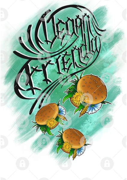 Want To Believe İn Vegan, Vegan Friendly, 3 Ufo Grass Burgers. Original Design By @ Pod Fashion Kupa Bardak