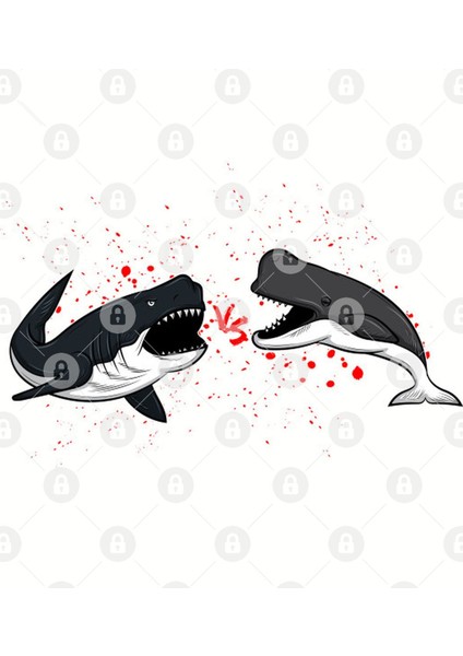 Megalodon Versus Livyatan Prehistoric Fossil Gift İdea Present Kupa Bardak