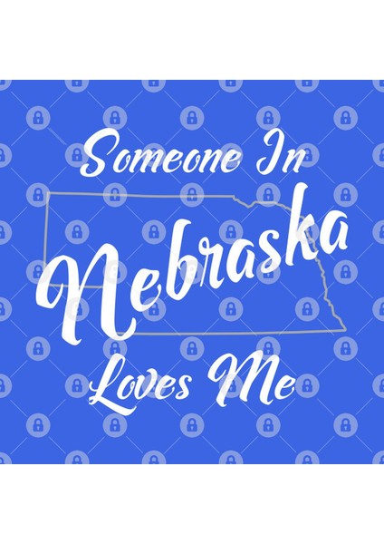 Someone In Nebraska Loves Me State Map Outline Kupa Bardak