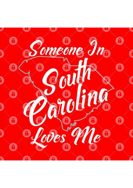 Someone In South Carolina Loves Me State Map Outline Kupa Bardak