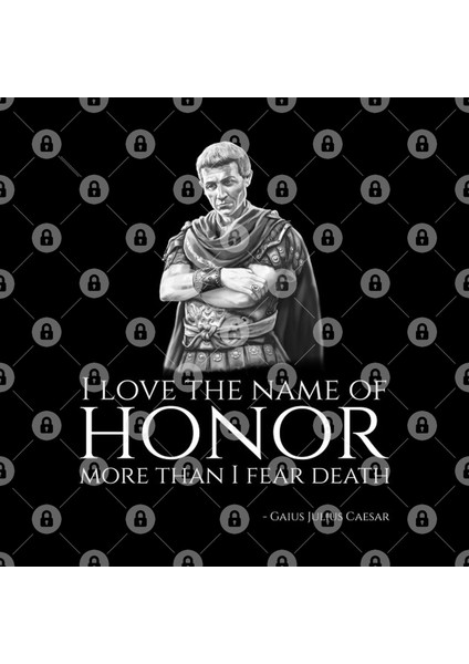Ancient Roman Gaius Julius Caesar Philosophy Quote On Honor Kupa Bardak