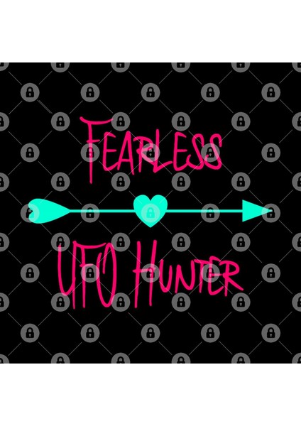 Fearless Ufo Hunter Fun Alien Space Quote Kupa Bardak