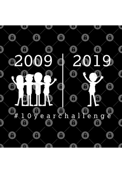 Funny Hash Tag Of A Viral 10 Year Challenge Of 2009 With Lot Of Friends Versus 2019 Being Alone Kupa Bardak