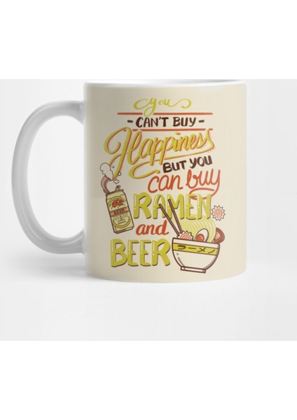 Ramen And Beer Kupa Bardak