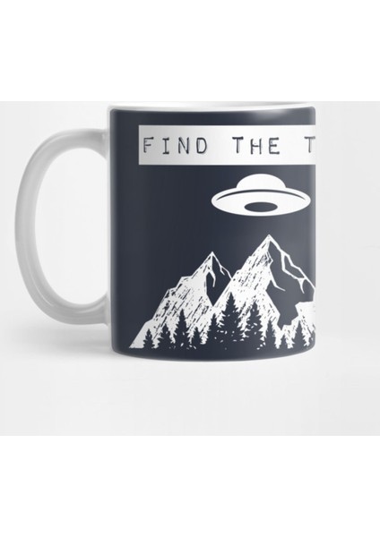 Find The Truth Vintage Ufo Kupa Bardak