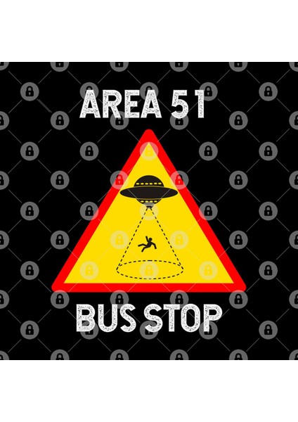 Area 51 Bus Stop Ufo Alien Abduction Kupa Bardak