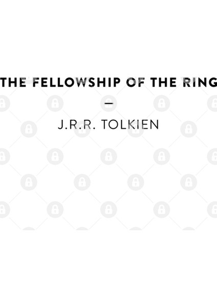 The Fellowship Of The Ring — J.R.R. Tolkien Kupa Bardak